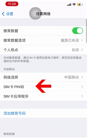 榆中苹果14维修网分享如何给iPhone14的SIM卡设置密码 