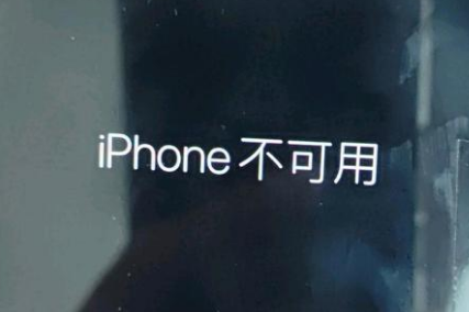 榆中苹果服务网点分享锁屏界面显示“iPhone 不可用”如何解决 